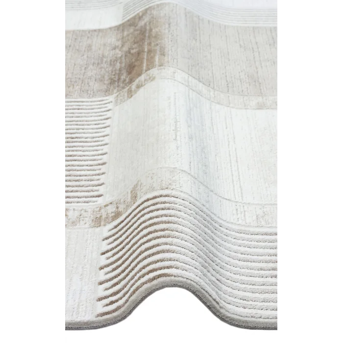 LAGOS HALI 0374 Hav Toz Vermez Eskitme Desenli Modern Makine Halısı