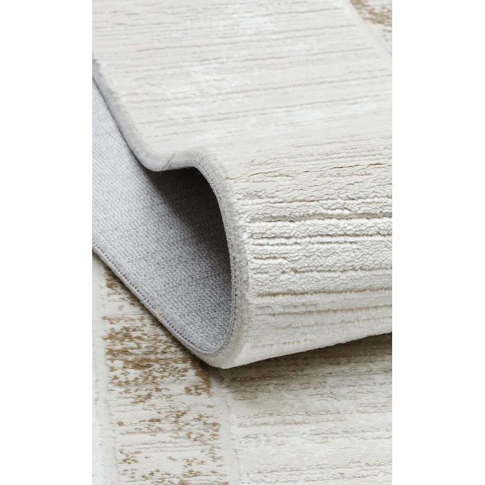 LAGOS HALI 0374 Hav Toz Vermez Eskitme Desenli Modern Makine Halısı