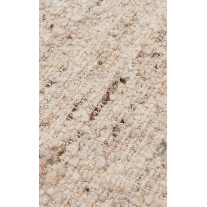 Lhasa Lhs 01 Grey  Cream  Yün ve Jüt ile Üretilen Örme El Dokuma Halı