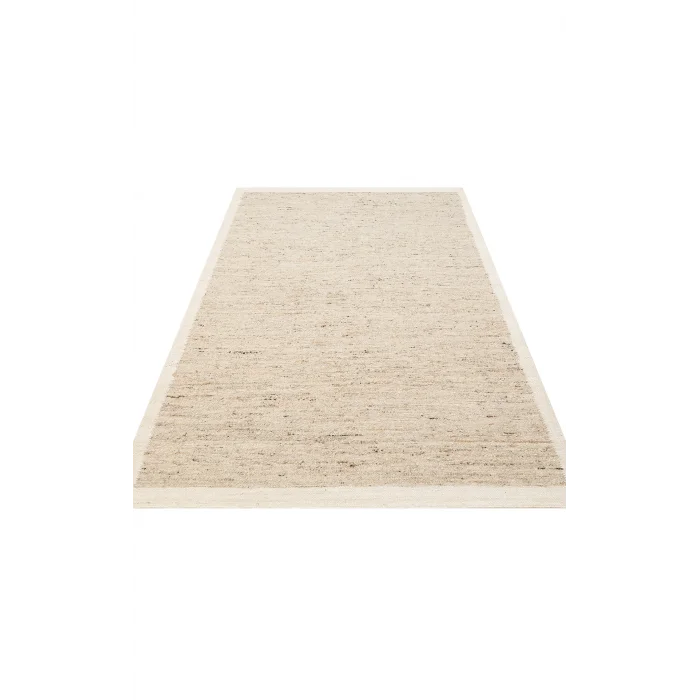 Lhasa Lhs 01 Grey  Cream  Yün ve Jüt ile Üretilen Örme El Dokuma Halı