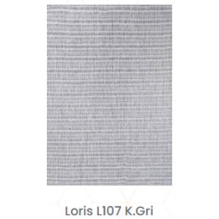 Loris L107 K.Gri Dekoratif Leke Tutmaz Yıkanailir Sisal Halı Kilim