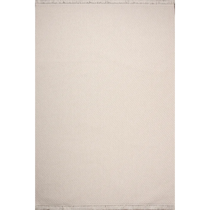 Melodi 31049A Beyaz Dekoratif Loop Dokuma Makine Halısı