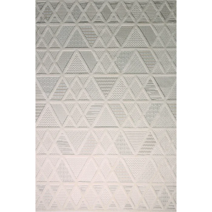 Mondeo 33615D Krem Modern Desenli Dekoratif Makine Halısı