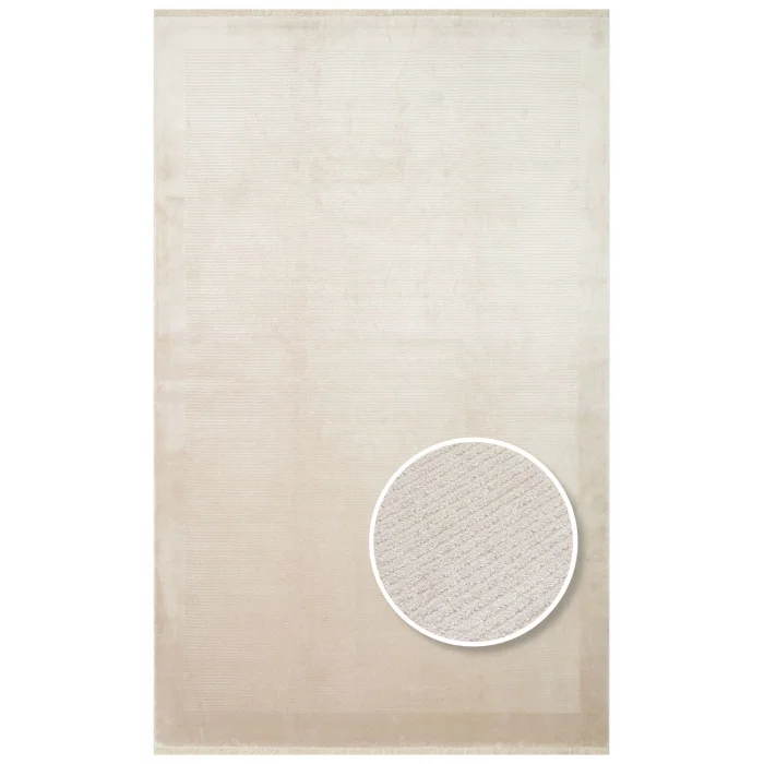 Napoli NAP 02 Vizon Sade Desenli Modern Sık Dokuma Makine Halısı