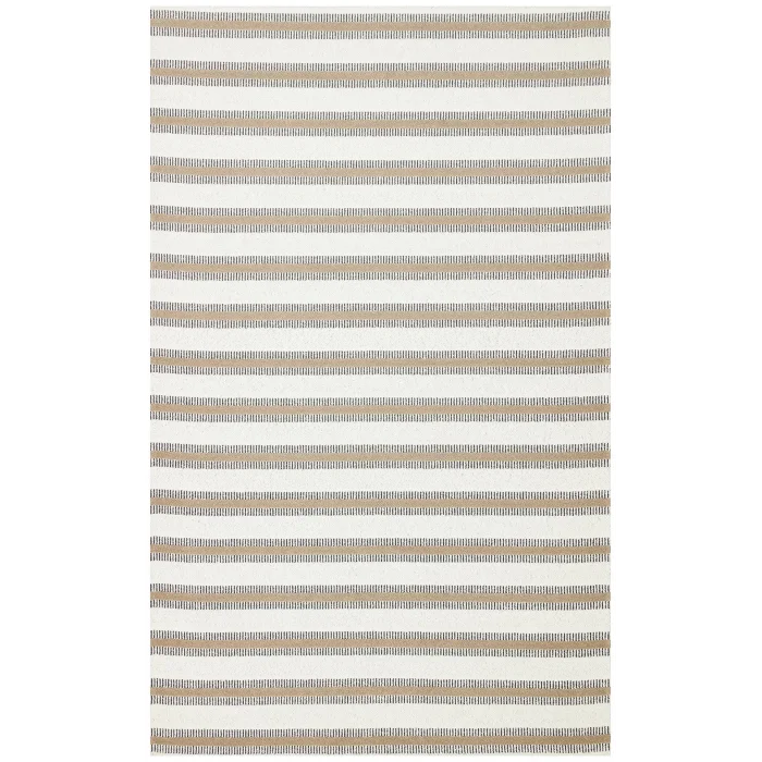 Nevada NVD 04 White Beige Moroccon Tuşeli Hav Toz Vermez Kaymaz Tabanlı İnce Dokuma Modern Halı