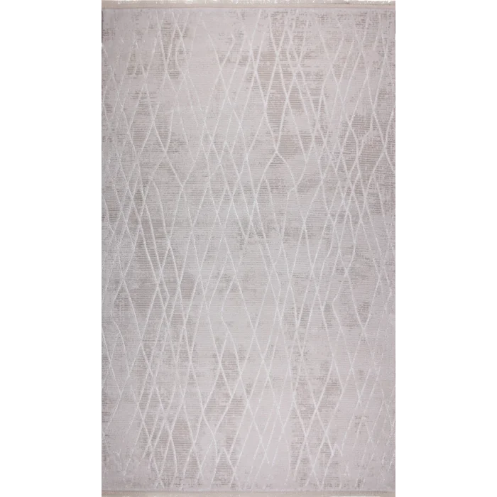 Nimbus 27418A Krem Krem Modern Desen Kesilebilir Salon Halısı