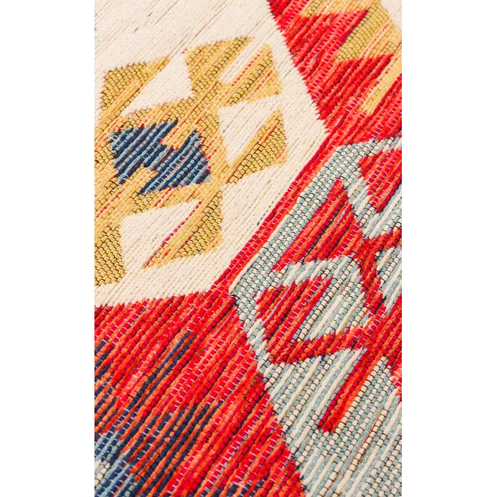 NOMAD KILIM 0001 Yıkanabilir, Çift Taraflı Kullanıma Uygun Yumuşak Tuşeli Otantik Kilim