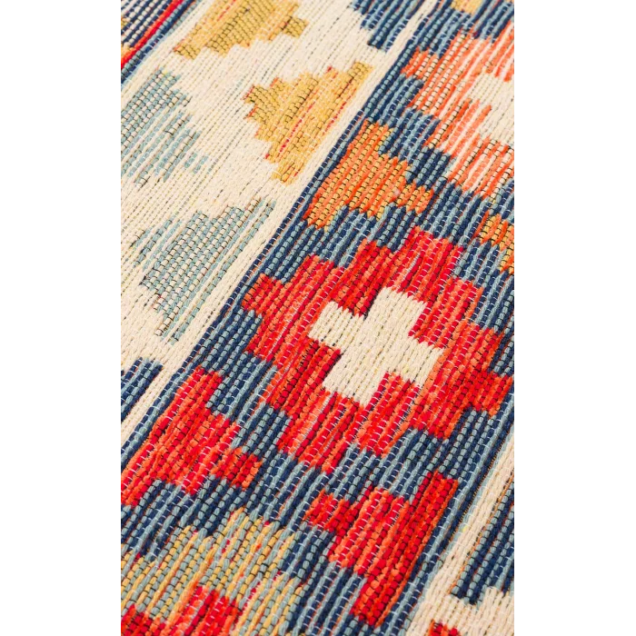 NOMAD KILIM 0010 Yıkanabilir, Çift Taraflı Kullanıma Uygun Yumuşak Tuşeli Otantik Kilim