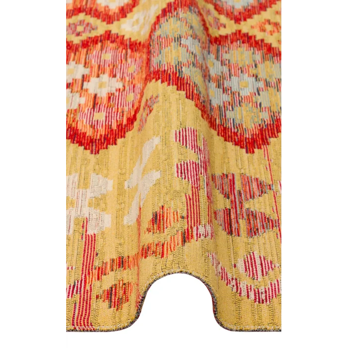 NOMAD KILIM 0013 Yıkanabilir, Çift Taraflı Kullanıma Uygun Yumuşak Tuşeli Otantik Kilim