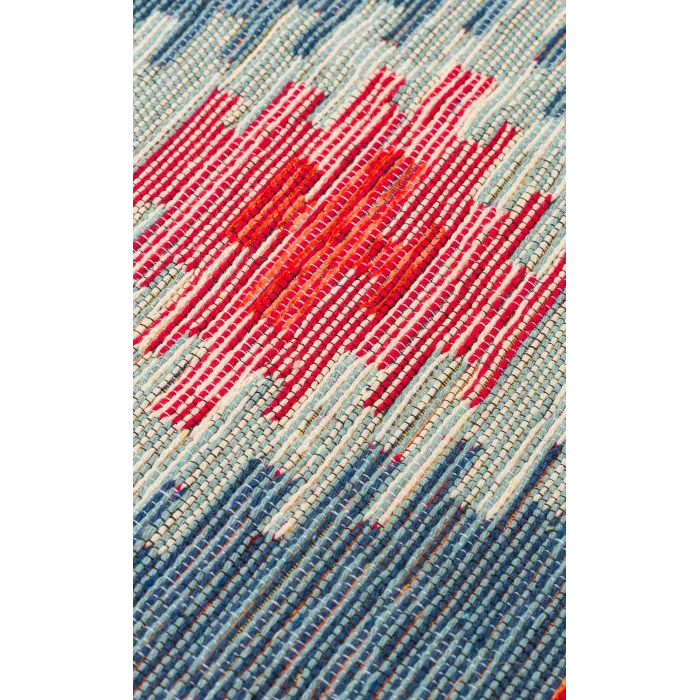 NOMAD KILIM 0017 Yıkanabilir, Çift Taraflı Kullanıma Uygun Yumuşak Tuşeli Otantik Kilim