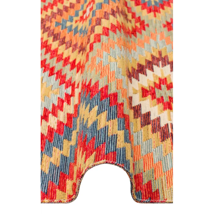 NOMAD KILIM 0031 Yıkanabilir, Çift Taraflı Kullanıma Uygun Yumuşak Tuşeli Otantik Kilim