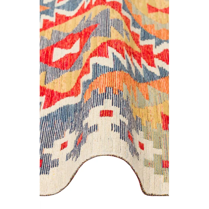 NOMAD KILIM 0043 Yıkanabilir, Çift Taraflı Kullanıma Uygun Yumuşak Tuşeli Otantik Kilim