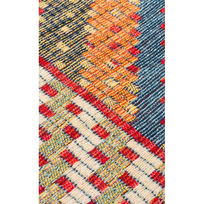 NOMAD KILIM 0047 Yıkanabilir, Çift Taraflı Kullanıma Uygun Yumuşak Tuşeli Otantik Kilim