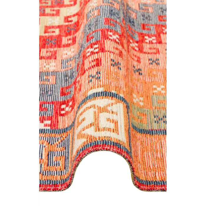 NOMAD KILIM 0054 Yıkanabilir, Çift Taraflı Kullanıma Uygun Yumuşak Tuşeli Otantik Kilim