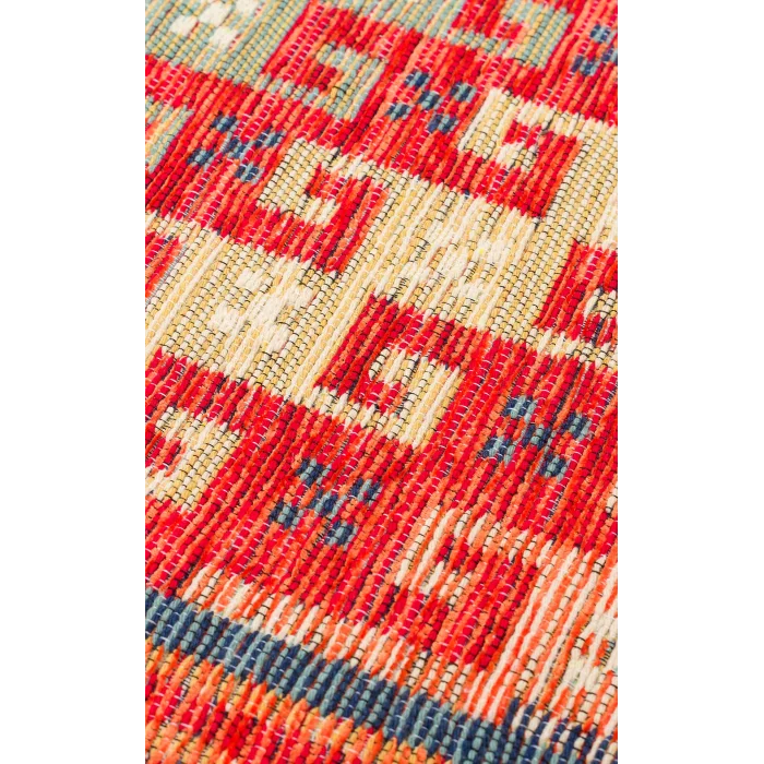 NOMAD KILIM 0054 Yıkanabilir, Çift Taraflı Kullanıma Uygun Yumuşak Tuşeli Otantik Kilim