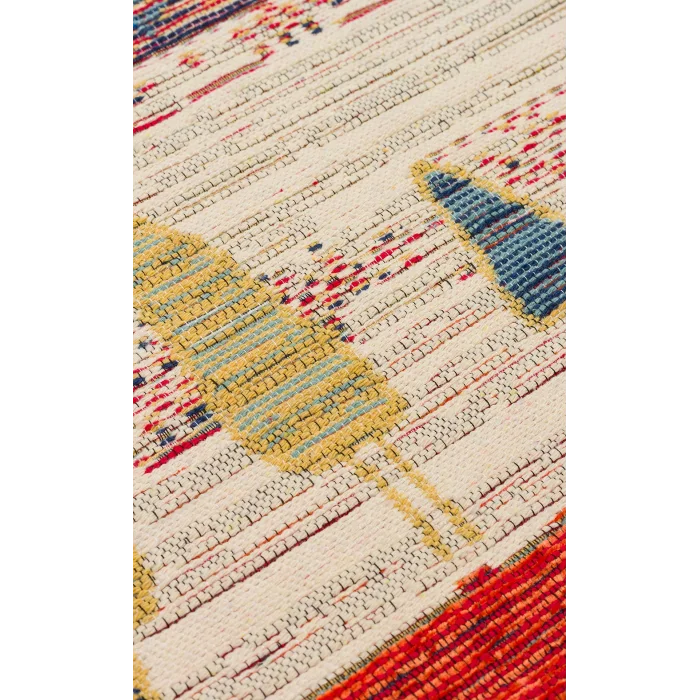 NOMAD KILIM 0060 Yıkanabilir, Çift Taraflı Kullanıma Uygun Yumuşak Tuşeli Otantik Kilim