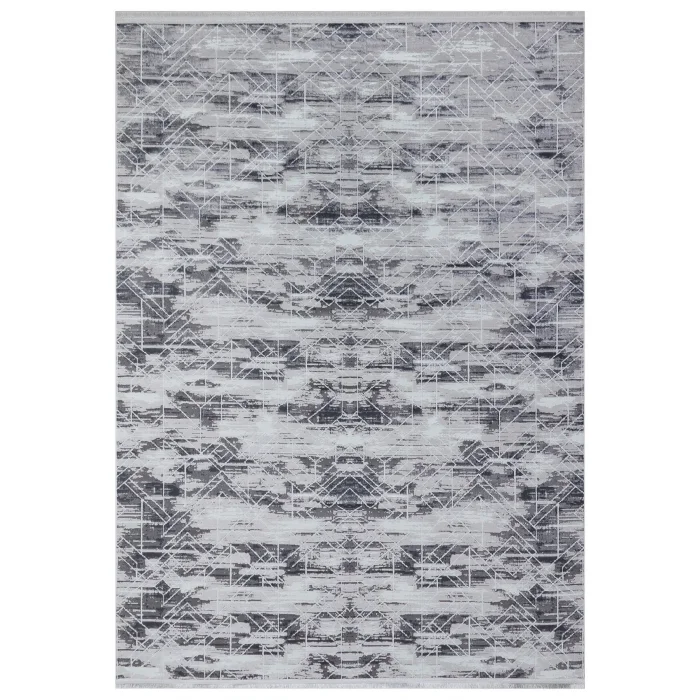 New Novart 2021 Antrasit Dekoratif Modern Kaymaz Tabanlı Makine Halısı ✄