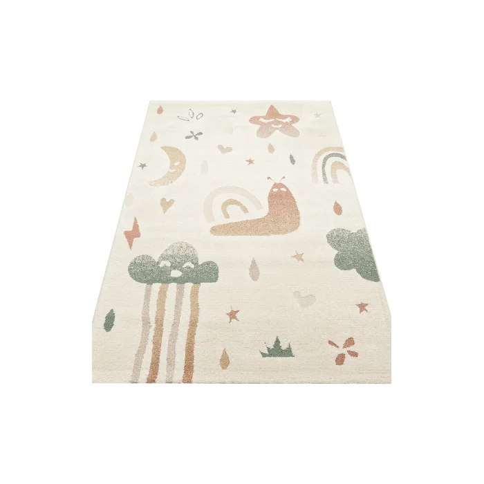 PICCOLO HALI 0012 Pastel Renkli Hav ve Toz Vermeyen Çocuk Halısı
