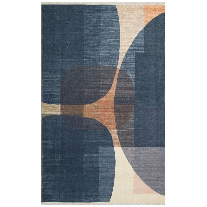 Ruby RB 06 D.Multy Yıkanabilir Kolay Kullanımlı Modern ve Geleneksel Desenlere Sahip Renkli Kilim