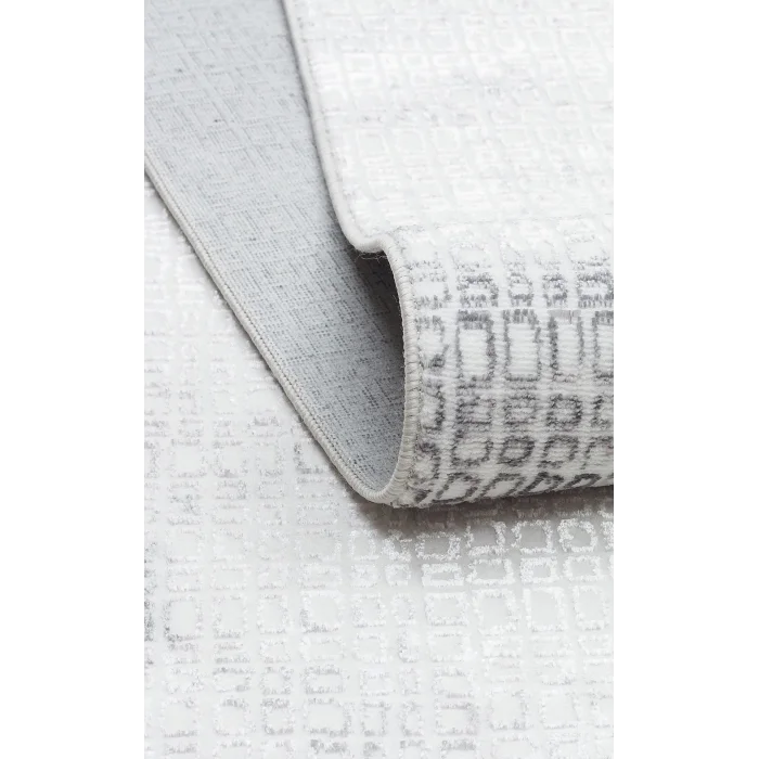 SATEEN HALI 0833 Yıkanabilir Kaymaz Tabanlı Hav Vermez Sık Dokuma Modern Halı