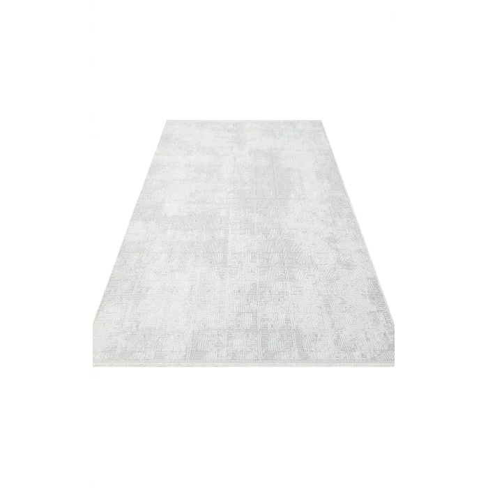 SATEEN HALI 0847 Yıkanabilir Kaymaz Tabanlı Hav Vermez Sık Dokuma Modern Halı