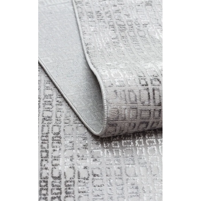 SATEEN HALI 0859 Yıkanabilir Kaymaz Tabanlı Hav Vermez Sık Dokuma Modern Halı