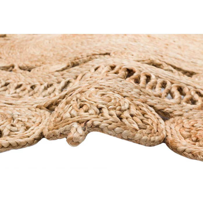 Solo Jüt 109 Natural XW Oval El Dokuma Flatweave Naturel Jüt Hasır Halı