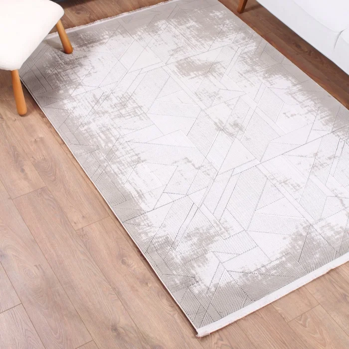 Stone ST-4 Krem Bej Modern Desen Dekoratif Halı