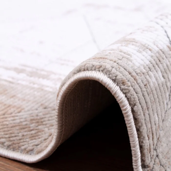 Stone ST-5 Krem Kahve Modern Desen Dekoratif Halı