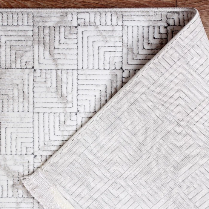 Stone ST-6 Krem Bej Modern Desen Dekoratif Halı