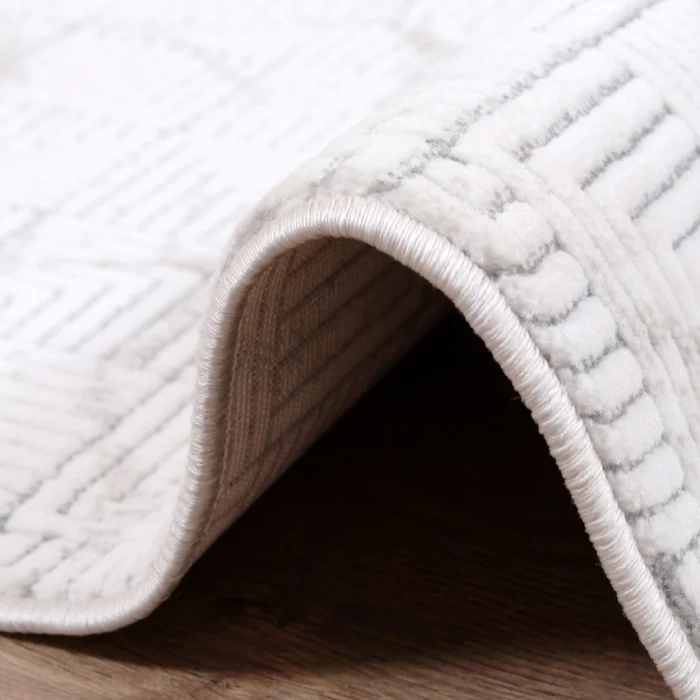 Stone ST-6 Krem Bej Modern Desen Dekoratif Halı