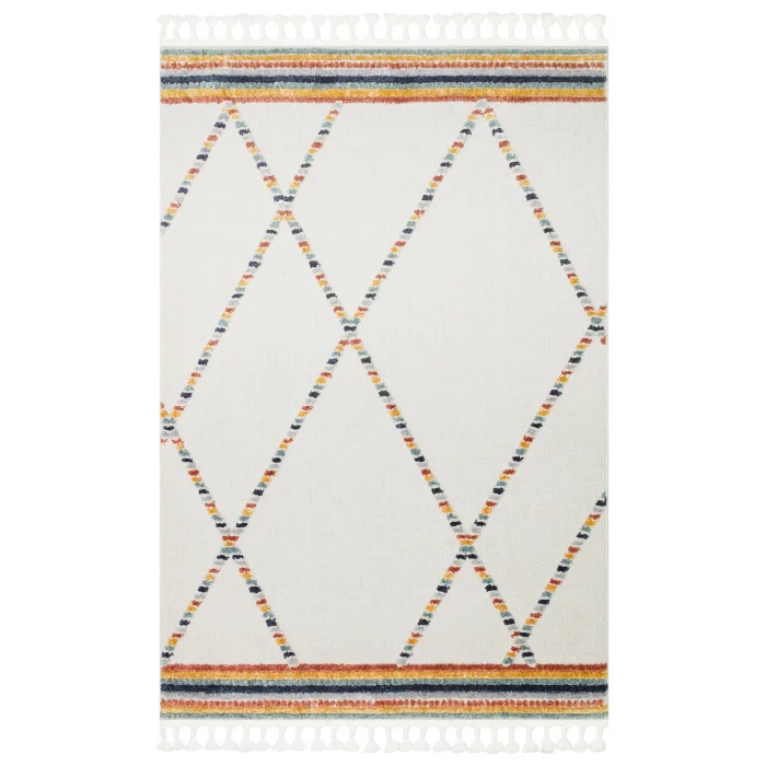 Terazzo 04 Multy Hav Toz Vermez Yumuşak Dokulu Etnik Örgü Desenlere Sahip Modern İskindinav Halı