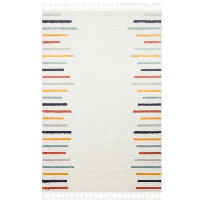 Terazzo 06 Multy Hav Toz Vermez Yumuşak Dokulu Etnik Örgü Desenlere Sahip Modern İskindinav Halı