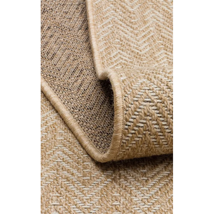VENTURA HALI 0082 İç ve Dış Mekan Kullanımına Uygun Hav Vermeyen Kolay Temizlenebilir Sisal Görünümlü Halı
