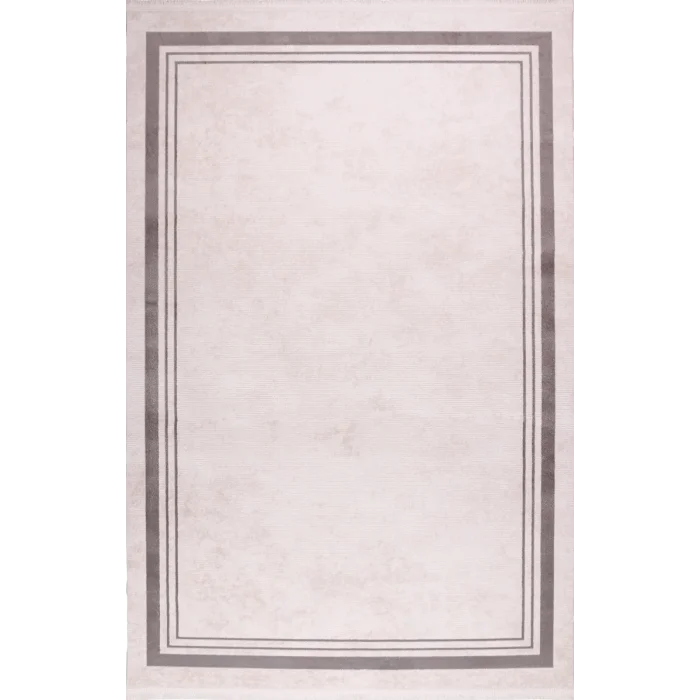 Zagreb 4306B Antrasit Akrilik Dekoratif Salon Makine Halısı