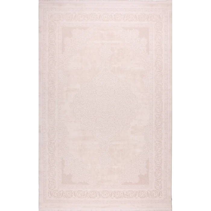 Zagreb 4312A Bej Akrilik Dekoratif Salon Makine Halısı