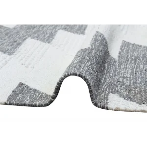 AFRO KILIM 0015 Naturel Yıkanabilir Modern Desenli El Dokuma Hint Kilim