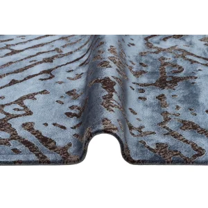 Cordoba Db 05 Dark Navy Parlak Yüksek Alçak Dokulu Modern Makine Halısı