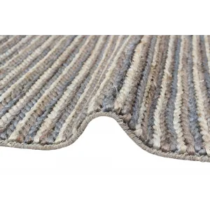 FLATWEAVE KILIM 0466 Farklı Örgü Dokusuna Sahip El Dokuma Naturel Jüt Hasır Halı