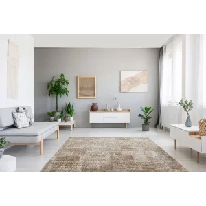 FRESCO HALI 0426 Yüksek Alçak Dokulu Özel Işıltılı Yüksek Kaliteli Sık Dokuma Modern Salon Halısı