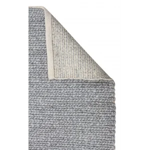 Jade Basketweave Grey Naturel Kazak Örgü Desenli El Dokuma Örgü Halı