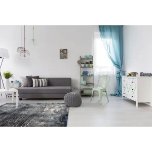 EXEN HALI 0009 Hav Toz Vermez Modern Geometrik Desenli Makine Halısı