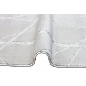 LISBON HALI 0040 Parlak Dokulu Modern Desen ve Renkli Metalik Işıltılı Makine Halısı