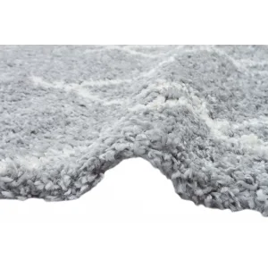 LOFT HALI 0011 Hav Toz Vermez Yumuşak Dokulu Etnik Desenli Uzun Tüylü Pofuduk Shaggy Halı