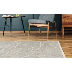 LOTTO HALI 0107 Hav Toz Vermez Modern Sade Desenli Makine Halısı