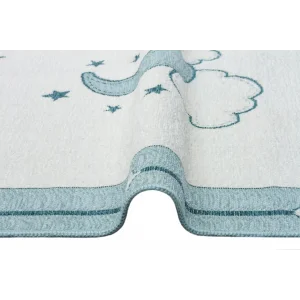 NOA BABY HALI 0021 Yıkanabilir Çift Taraflı Yumuşak Dokulu İnce Çocuk-Bebek Odası Halısı