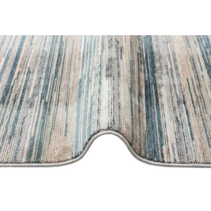 PERU HALI 0081 Kolay Kullanımlı Eskitme ve Modern Desenli Viskon Polyester Şık Makine Halısı