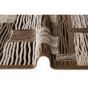 SATEEN HALI 0386 Hav Toz Vermez Yıkanabilir Kaymaz İnce Dokuma Modern Halı