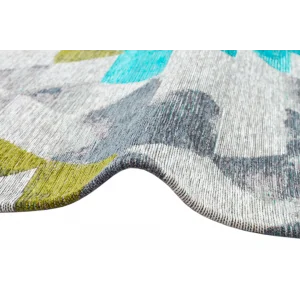 SMART HALI 0074 Kolay Kullanımlı Çok Renkli Modern İnce Dokuma Halı