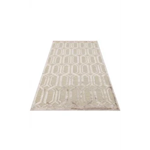 ZENITH DYED HALI 0132 Yüksek Alçak Dokulu Naturel Yün ve Viskon Modern Dokuma Halı